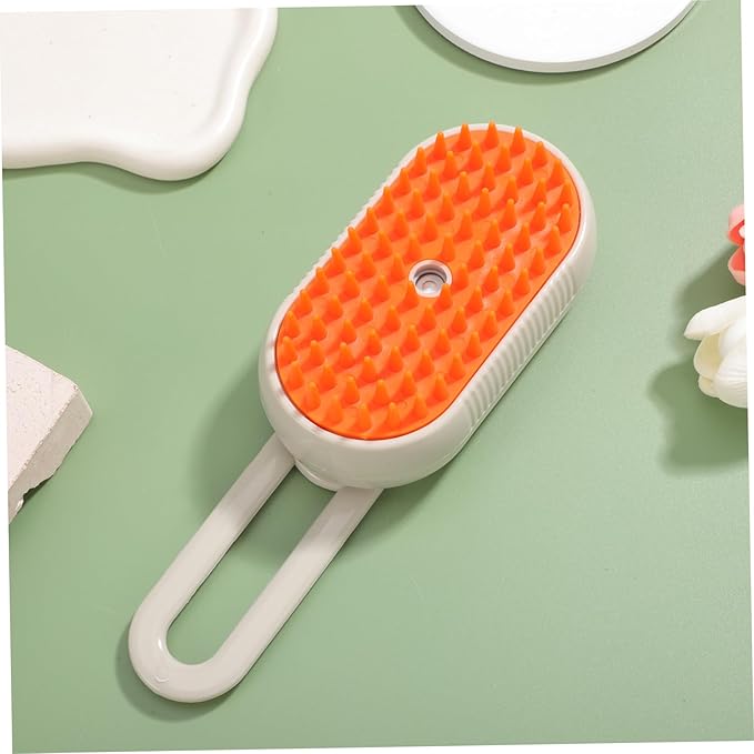 Milisten PET Grooming Brush for Shedding Dog and Cat Deshedding Tool with Long Bristles Self-Cleaning Comb for Long-Haired Pets Efficient Hair Removal and Bathing Supplies
