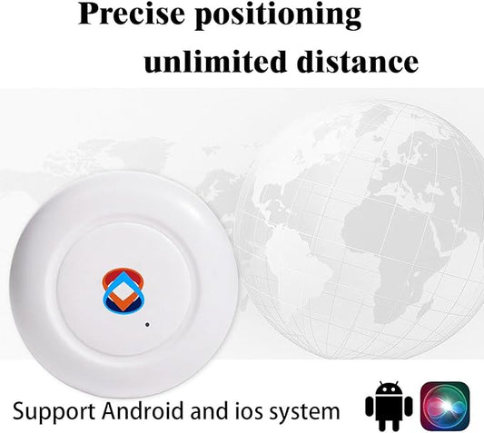 GPS Tracker for Vehicles, Cars, Pets, Kids & Valuables – No SIM Card, No Subscription – Real-Time Global Tracking Device – Compatible with iOS & Android