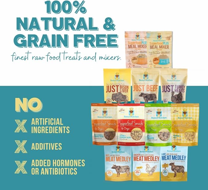 Fish SuperfoodPLUS Meal Mixers for Dogs - USA Sourced Meal Toppers for Dogs, Supporting Joint, Gut, and Heart Health - Dog Prebiotics and Probiotics Food Mixers - 5 oz