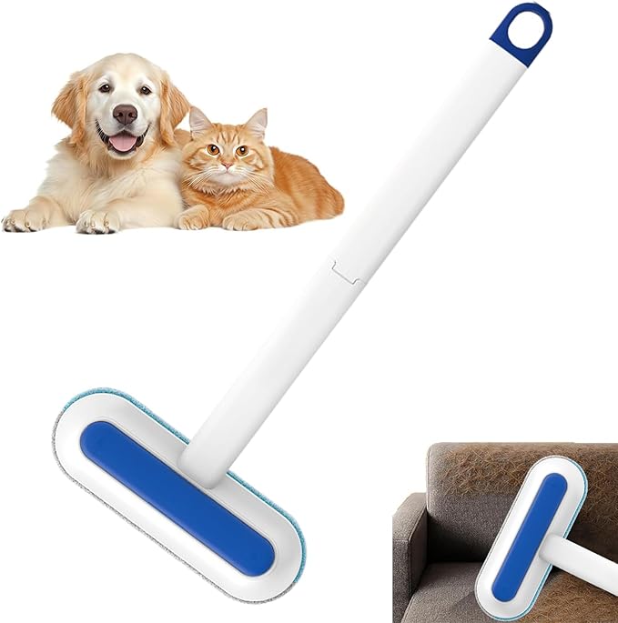 Pet Hair Removal Brush for Clothes,Electrostatic Cat Grooming Tool,Window Screen Cleaning Brush - for Dog Owners Office Car Clothes Bedding Sheets Carpets Sofas Apartment Mattress