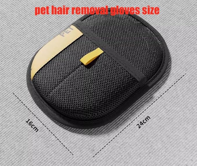Pet Hair Remover Electrostatic Gloves, Pet Hair Removal Gloves for Cats & Dogs, Double-Sided Reusable Electrostatic Glove for Couch, Clothing, Carpet (3PCS)