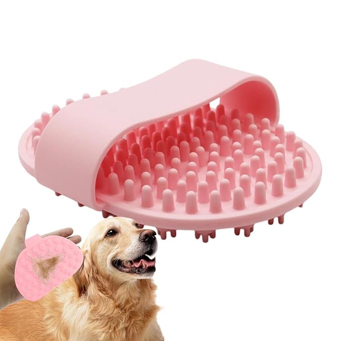 Dog Shower Brush,Silicone Soothing Massage Pet Grooming Supplies | Dog Scrubber - for Long Short Haired Puppy Cats Kitten Care