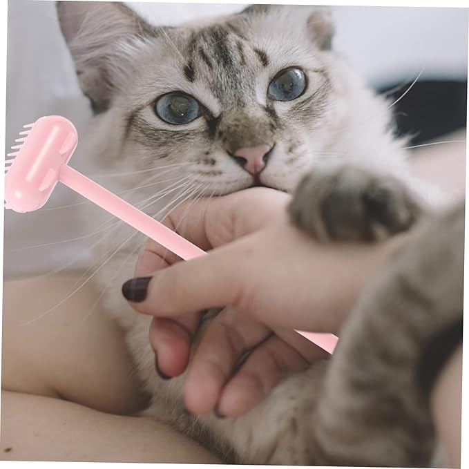 Totority Cat Grooming Brush Massage and for Cats Durable Material Self Grooming Design for Cat Hair Removal and Relaxation
