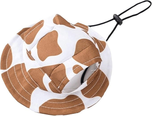 2pcs Cute Adjustable Dog Fisherman Hat - Breathable Pet Sun Hat for Outdoor Travel Supplies(Mix,Large)