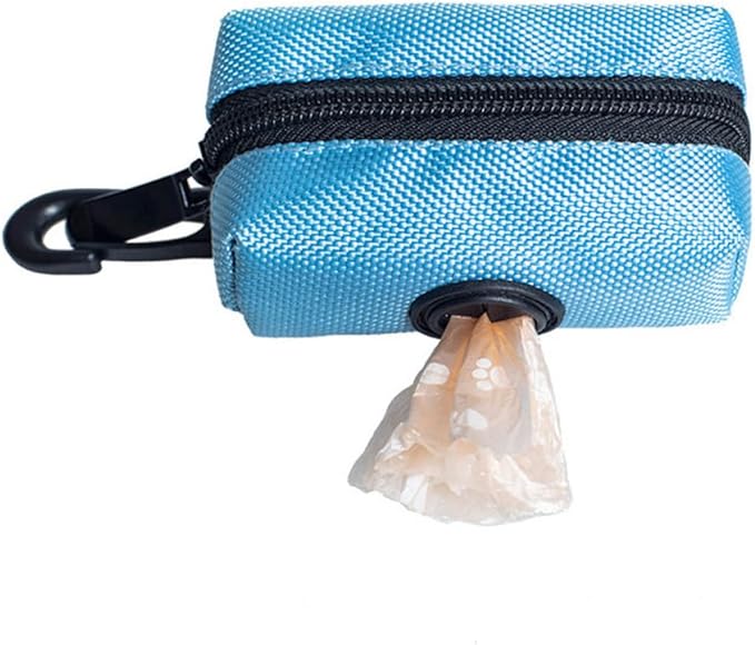 Pet Waste Bag Storage Pouch Portable Dog Poop Bag Holder Leak-resistant Outdoor Garbage Pouch for Dog Walks and Pet Supplies Random Color