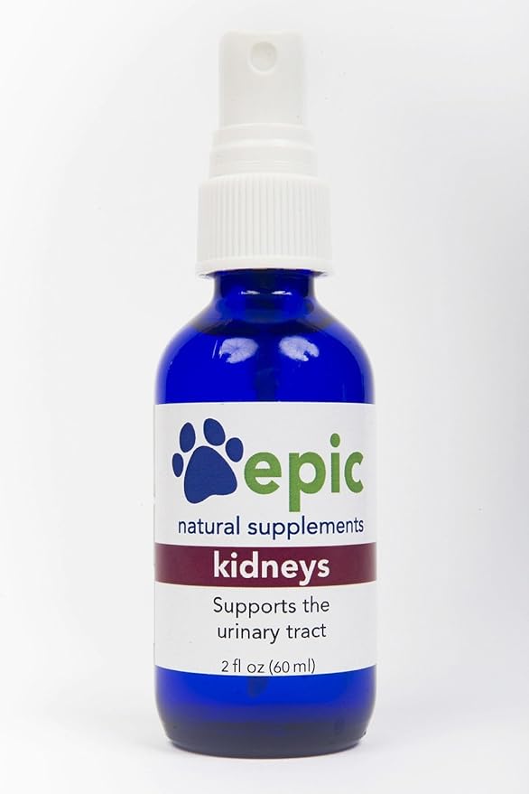 Kidneys – All Natural Liquid Spray Supplement to Support The Kidneys and Urinary Tract – Helps with Frequent Urination – Restores Energy in Pet – Great for Cats (Spray, 2 Ounce)