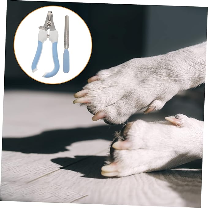 1set Portable Pet Nail Clipper Nail File Ergonomic Design for Easy Use Lightweight and Non- Handle for Comfortable Grooming