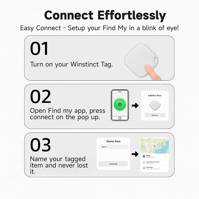 Air Tracker Tags-2 Pack Tracker Work with Apple Find My (iOS Only), Key Finder and Item Locator for Backpack, Suitcases, Pet, Wallet with Diverse Holder