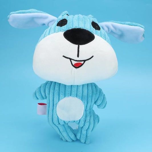 Plush Dog Toy Puppy Shape, 28.5cm Interactive Play, Safe Molar Teeth Chew Supply - Cute Design, Durable Soft Material, Fun for Pet Dogs