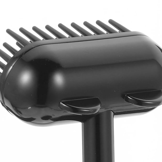 FAVOMOTO Cat Grooming Brush Mini Massage Scratch Brush for Cats Black Pet Hair Removal Tool Suitable for Daily Fur Cleaning and Itching Relief