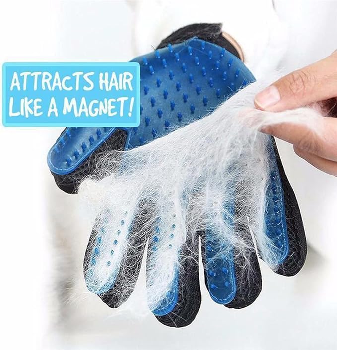 Pet Grooming Glove, Blue