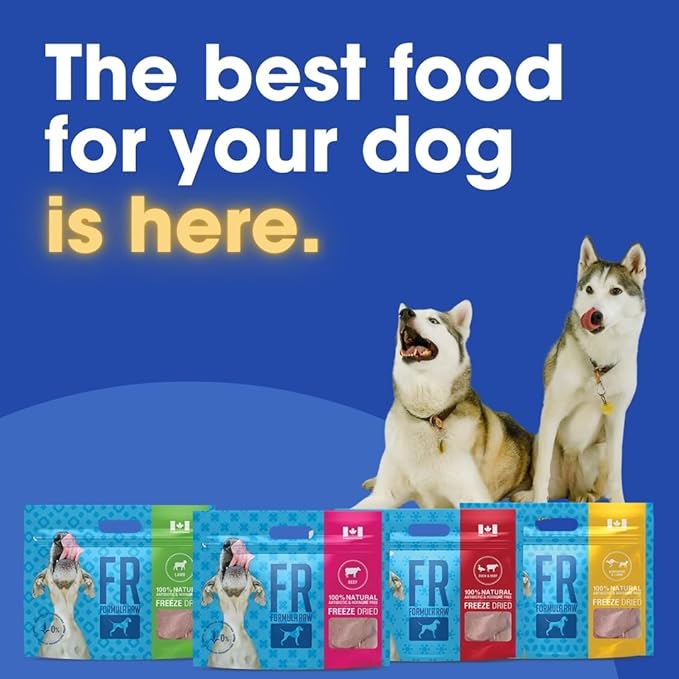 Freeze-Dried Raw Dog Food – High Protein, Grain-Free, No Fillers or Additives, Complete Meal or Mixer, for Healthy Digestion, Joints, and Coat (14 Ounce (Pack of 1), Kangaroo and Lamb)