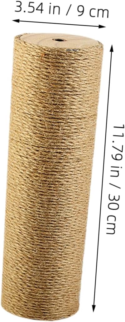 POPETPOP Cat Scratching Post with Jute Rope Durable Sturdy Design for Indoor Cats Height Diameter for Healthy Claw Maintenance and Furniture Protection