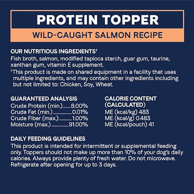CANIDAE, Pure Wild-Caught Salmon Recipe in Gravy Protein Topper Wet Dog Food, 3.04 Ounce