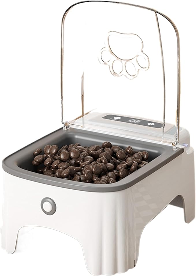 Automatic Cat Feeder - Programmable Pet Feeding Bowl, Timed Food Dispenser Machine | Electric Dry Food Feeder with Sensor Function for Small Dog Daily Meals and Indoor Animal Care