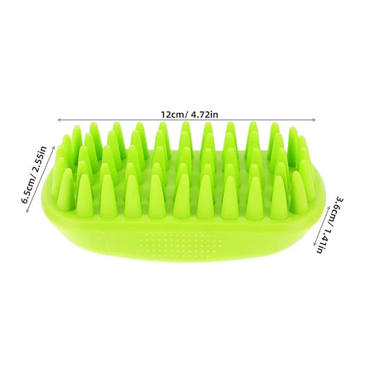 Pet Bath Brush and Cat Grooming Brush with Soft Bristles Portable for Dogs and Cats Bathing and Shedding Care