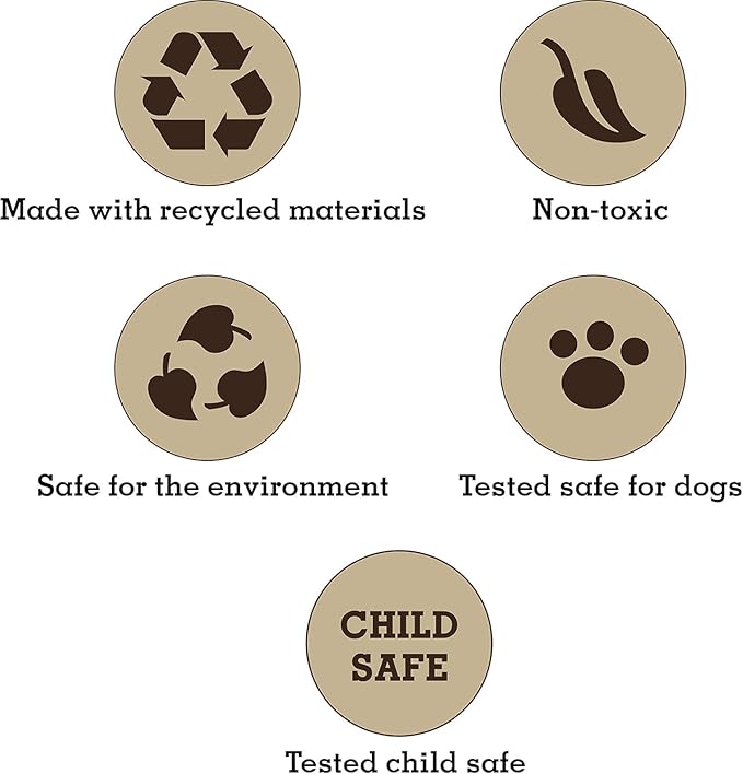 2-Pack Durable Cotton Canvas Squeaky Dog Toys – Eco-Friendly Chew Toy Set – Labby-Do & Camo Disk (Assorted Colors)
