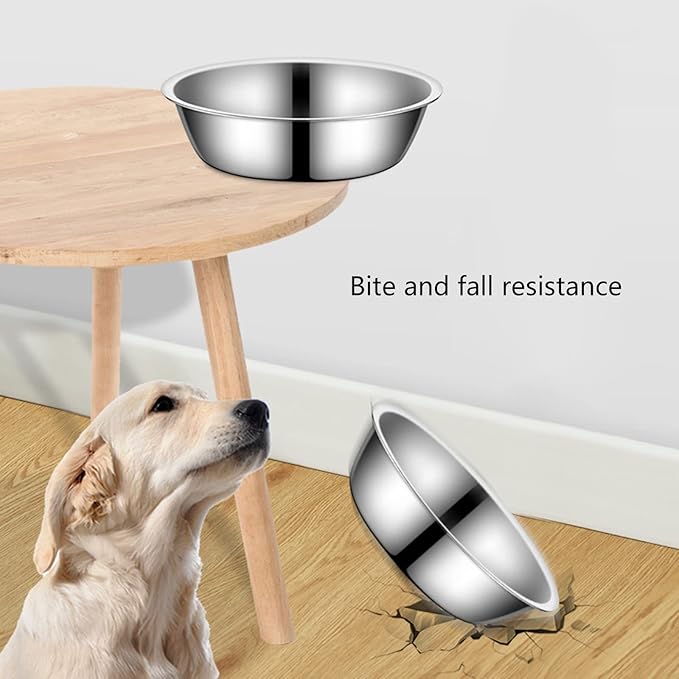 Stainless Steel Pet Dog Bowl Feeder Skidproof Anti-Slip Shape Bowls Food Accessories Pet Supplies Bowl Bowls Large Capacity