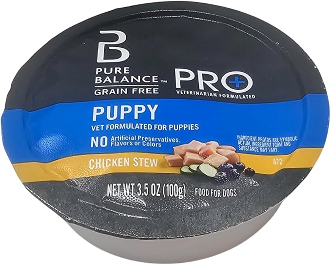 Pure Balance Pro+ Puppy Chicken Stew Wet Dog Food, 3.5 Ounces (12 Count)