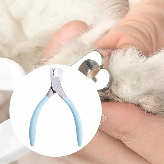 Dog Nail Clippers Pet Supplies Portable Professional Nonslip Wide Jaw Opening Cat Nail Trimmer Grooming Tool for Home Kitten, Blue