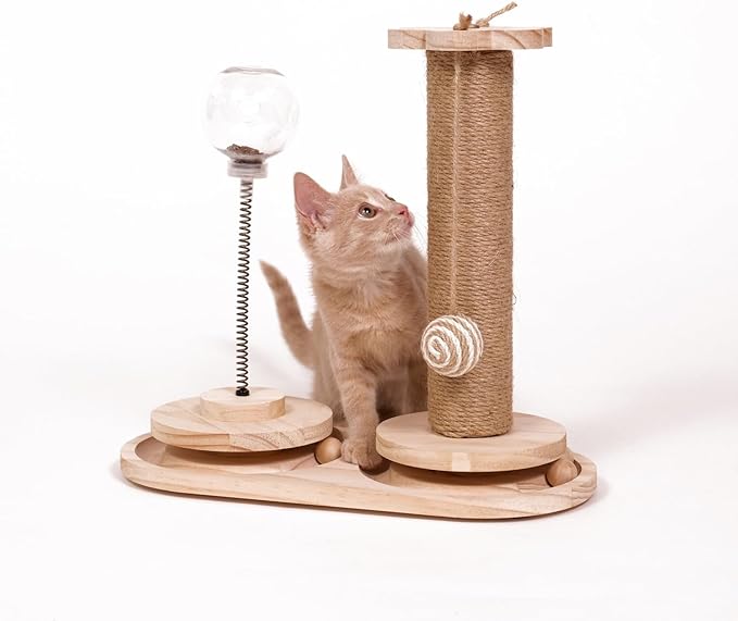 Armarkat Interactive Scratch Post and Activity Center - The Ultimate Cat Playground S1501