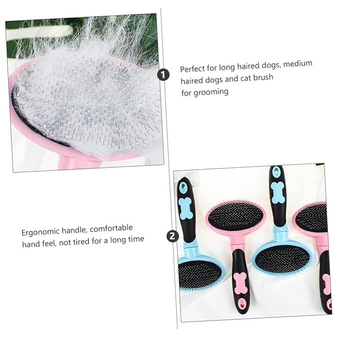 BESPORTBLE 1pc Cat Grooming Tool Self- Pet Massage Comb for Cats Dogs Ergonomic Design Material for Shedding Hairdressing Lightweight Comfortable Grip