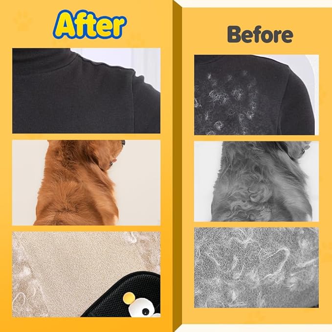 Pet Hair Removal Glove for Dogs & Cats, 2026 New Electrostatic Pet Grooming Mitt, Magic Brush Pet Hair Remova for Pet Owners Laundry Couch Carpet & Car Seat (1 Pack)