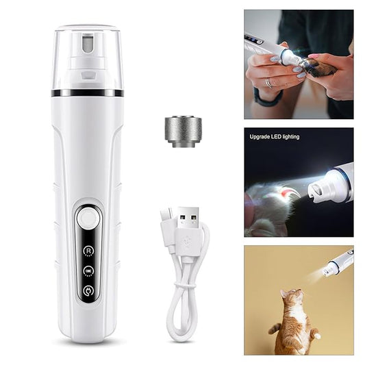 Efficient and Practical Pet Nails Grinder with Hard Grinding Head Great for Small to Large Breeds Cats Dog Grooming Supply Pet Nails Care Kits