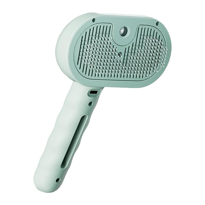 Spritz Defur Comb for Cats - Usb Rechargeable Steaming Brush for Gentle Grooming, 35ml Water Tank with Easy Spray Function, Dog and Cat Hair Remover for Indoor Pets, Pet Care Supplies