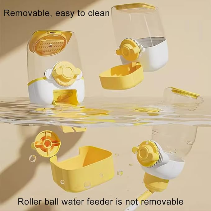 Pet Dog Cat Hanging Automatic Feeders, Auto Gravity Pet Feeder No Drip Water Set, Cage Pet Feeding Bowls Dispenser for Cats Dogs Puppy, Rabbit (Green)