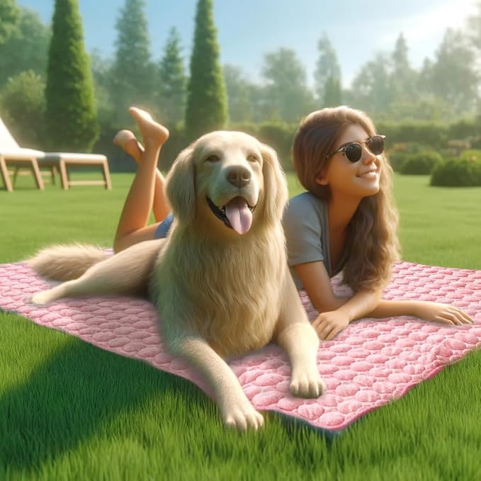 Dog Cooling Mat for Dogs, Pet Cooling Pad Bed for Dog Easy Washable for All Types of Pets and Perfect for Both Indoor and Outdoor Use, Including Car Seats 40" x 28"