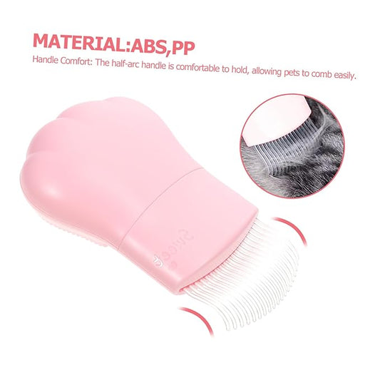 Toyvian Cat Grooming Comb PET Hair Remover Brush for Cats and Dogs Dual-Sided Massage and Dematting Tool for Long and Short Hair