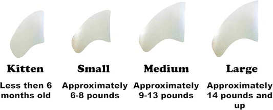 6 Month Supply Soft Nail Caps for Cats Pearl Small - Extra Adhesives