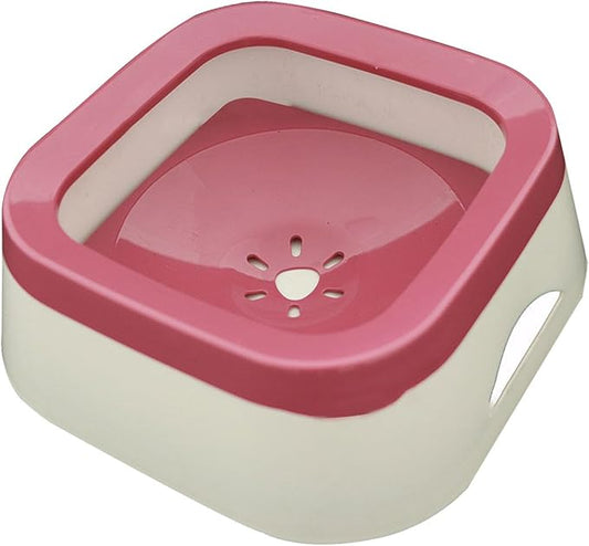 Dog Water Bowl Dispenser Water Feeder for Dogs Feeder Cat Dog Supplies Cat Bowls Water Dispenser for Pet Messy Drinkers Kitten, Pink