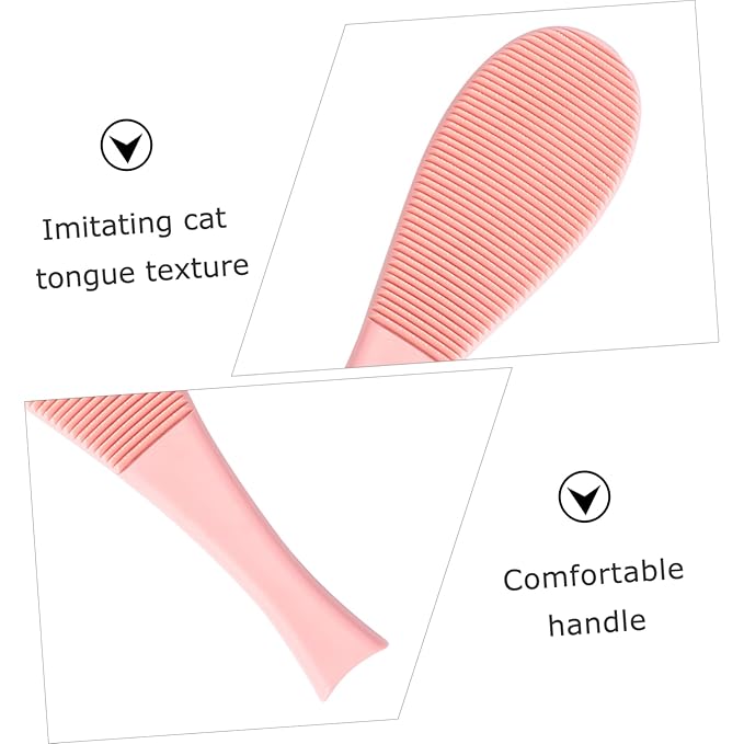 BESPORTBLE Tongue Comb for Cats 2pcs Cat Grooming Comb Lightweight for Chin Neck Back Ribs