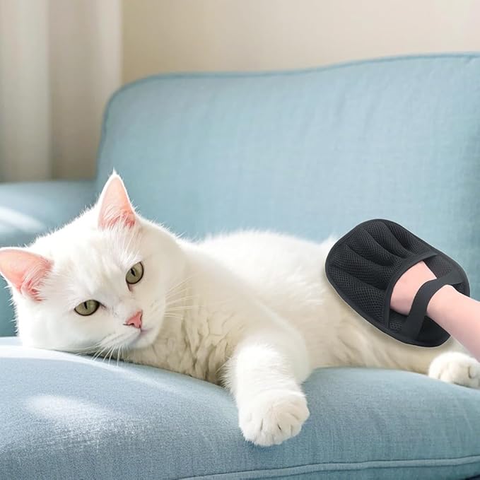 Pet Hair Remover Glove, 2025 Electrostatic Pet Hair Removal Gloves for Dogs and Cats, Reusable Cat & Dog Hair Remover for Couch, for Couch, Furniture, Carpet, Car Seat, Fur Removal Tool (2 pcs)
