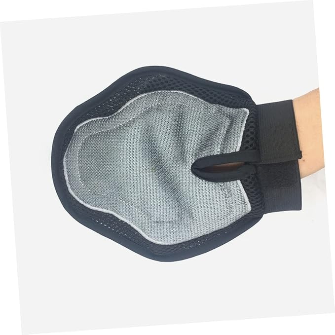 VOSAREA Double-Sided Silicone PET Massage Glove Brush for Cats and Dogs Effective Hair Remover for Bathing and Grooming for Shedding and PET Care