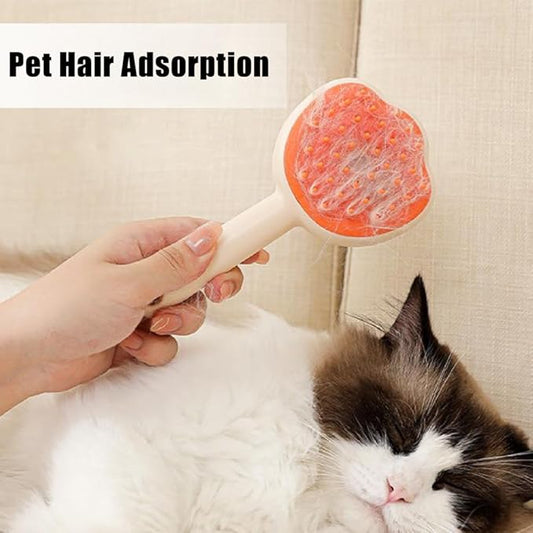 Cat Steam Brush,Cat's Paw Modeling Pet Steam Groomer Comb Built-in Misting Spray for Pets Cats Dogs Shedding Haired Grooming