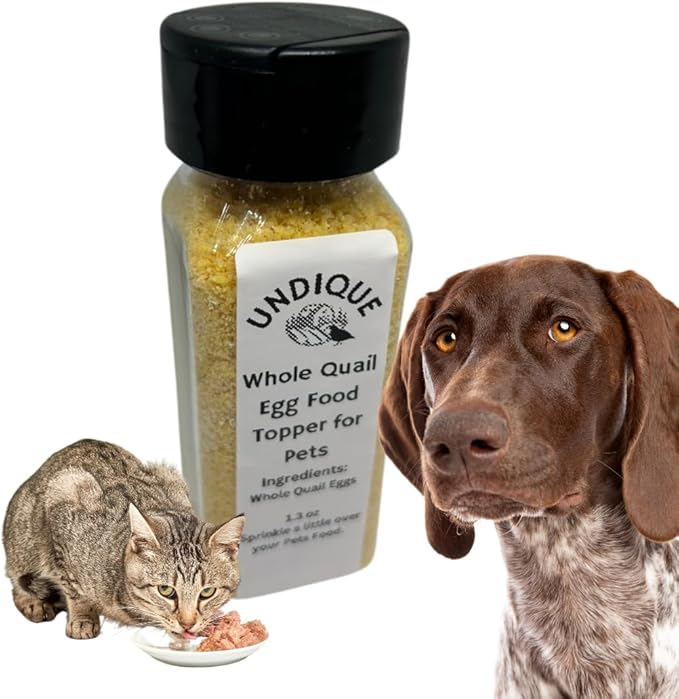 Undique Quailicious Boost Pet Food Enhancer - Healthy Dog Food Topper with Whole Quail Eggs - Pet Health Supplements for Energy, Immune Function, Shiny Coat & Skin - Omega-3 & Omega-6 Rich