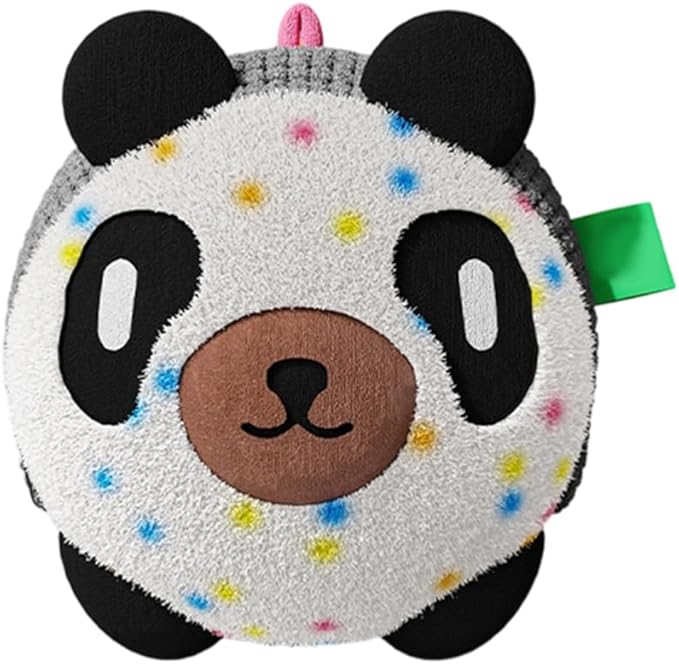 Interactive Dog Toys, Active Moving Pet Plush Toy, Random Movement and Fun Whistles, USB Charge Washable Disassemblable Plush Squeaky Dog Toy for Dogs or Cat (Panda)