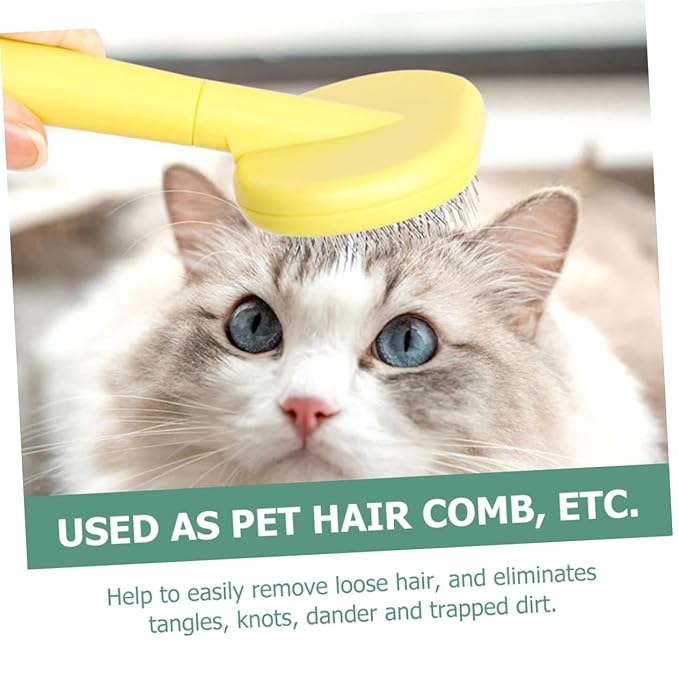 TOYANDONA Cat Hair Cleaning Comb Pet Grooming Tool for Cats and Comfortable to Use for Shedding and Matted Fur for Pet Owners