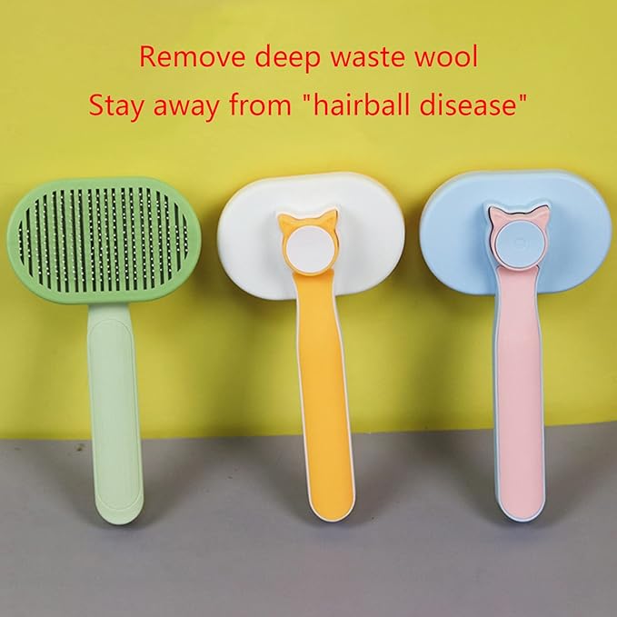 Pet Brush Slickers Comb Bent Steel Needle For Shedding & Grooming For All Long/Short Hair Dogs Cats Pet Dog Slickers Brush Soft Massage Grooming For Dogs Cats With Double