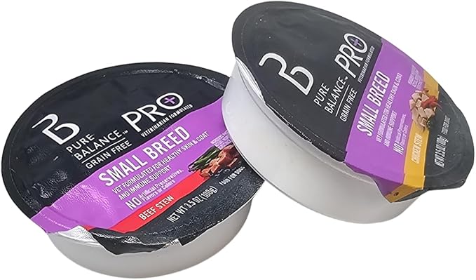 Pure Balance Pro+ Small Breed Beef and Chicken Stew Wet Dog Food, 12 Count