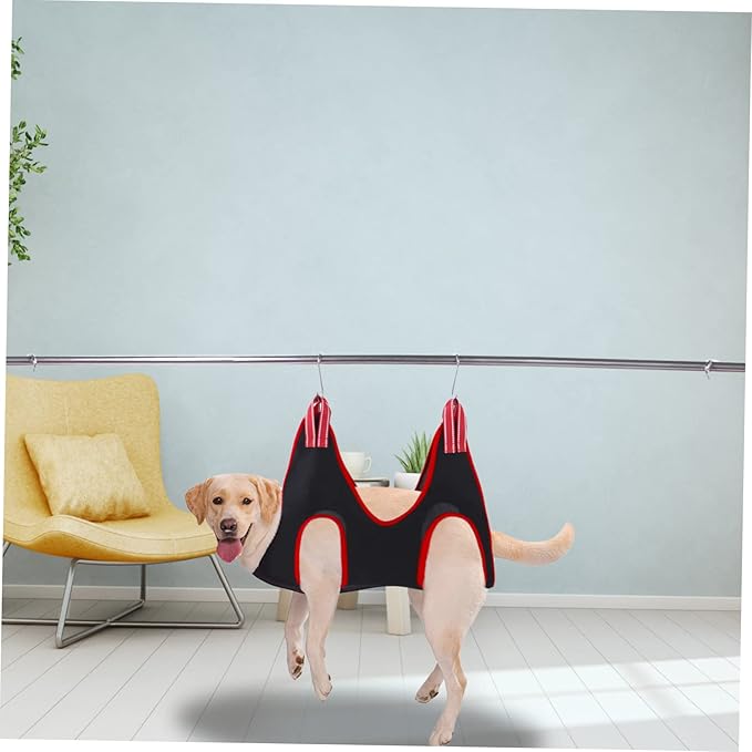 ibasenice 1 Set Pet Grooming Hammock Ergonomic Dog Cat Bag for Nail Trimming Includes Pet Nail Clipper Lightweight Durable Design for Home Random Color