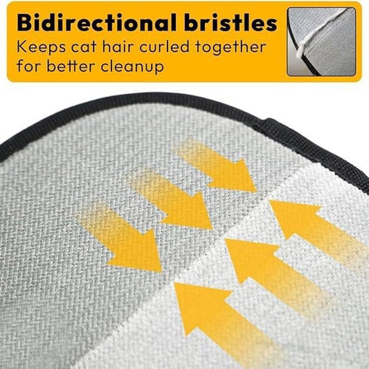 Electrostatic Pet Hair Removal Gloves | Double Sided Grooming & Cleaning Mitt for Cats and Dogs | Reusable Deshedding Glove for Furniture, Couch, Car, Carpet, Clothing | Easy to Clean (2PCS)