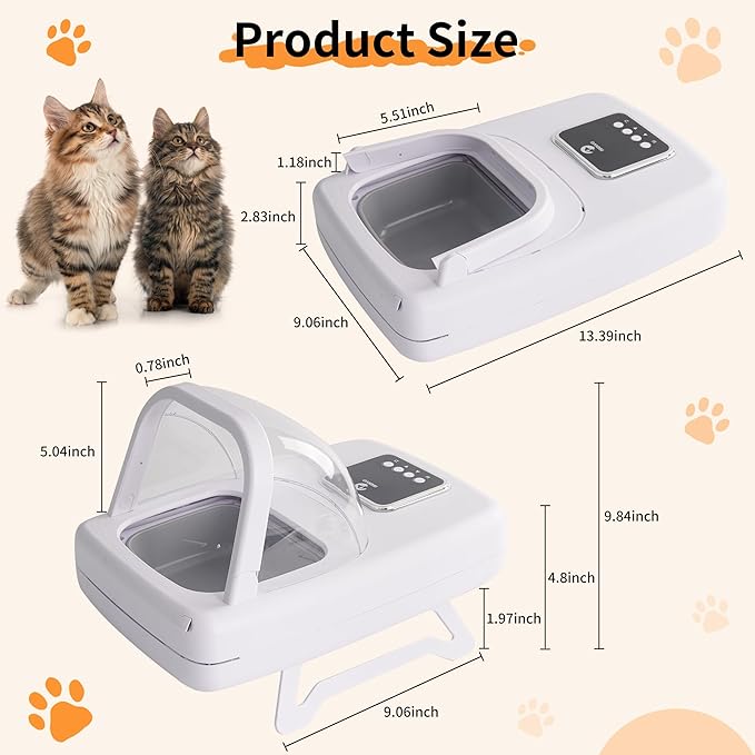 Automatic Cat Feeder with RFID Collar Sensor, Recognize 134.2kHz 15 Digits Pet Chip ID, Obese Cat, Anti Food Grabing for Both Wet Dry Food and Health Management