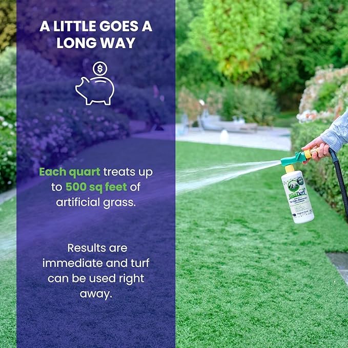 BioS+ Odor Eliminator Concentrate - Artificial Turf Cleaner for Dog Urine & Feces - Outdoor Yard Deodorizer Enzyme Odor Eliminator for Fake Grass, Patios, Kennels & Gravel - 1 Gallon