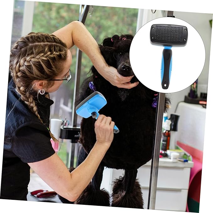 KESYOO Cat Grooming Brush Self- Pet Hair Removal Tool for Dogs and Cats Ergonomic Design for Daily Use for Shedding and De-shedding