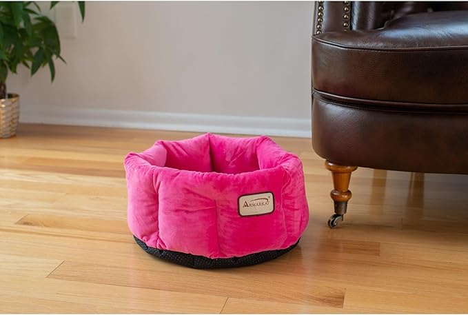 Armarkat C03CZH Cozy Pet Bed 15-Inch Diameter, Pink