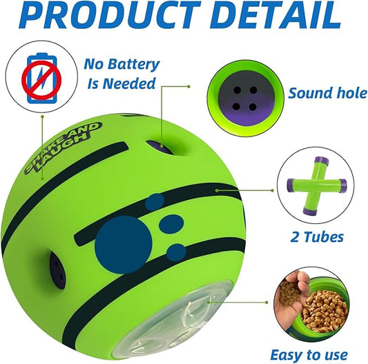 Interactive Puzzle Dog Treat Ball, Treat Dispensing Enrichment Dog Toys Ball, S, 3.14 in (8 cm)